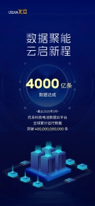 里程碑 | 4000亿条数据，达成！