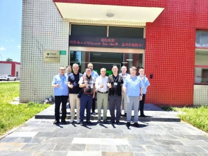 越南海天公司Nguyen Duc Huy总经理一行莅临锦宝锂电参观指导