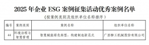 柳工入选生态环境部企业ESG优秀案例