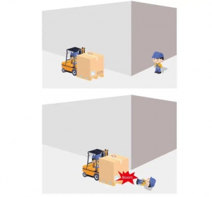 致命疏忽丨叉车转弯能有多危险？不减速的后果，是两名工友躺倒在地！