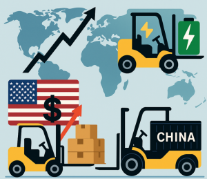 区域分化、电动化与美国关税交织下的全球叉车赛道重塑