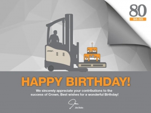 庆祝 Crown-科朗设备公司成立八十周年