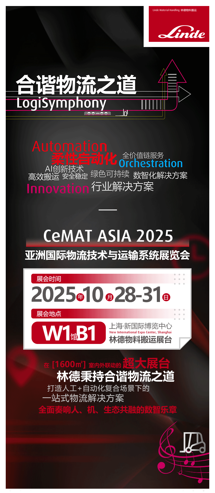 CeMAT ASIA 2025 倒计时 | 林德物料搬运展台提前剧透