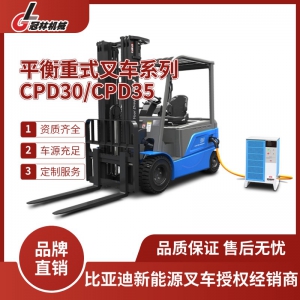 比亚迪CPD30/35平衡重式叉车 适用中大型仓库/工厂标准化货物搬运