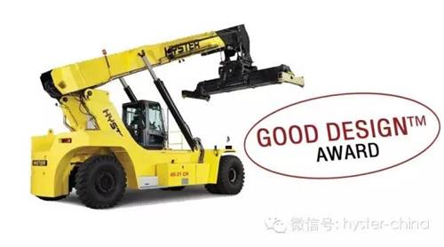 海斯特正面吊凭借高效率及高生产力荣获美国芝加哥工业类优良设计奖