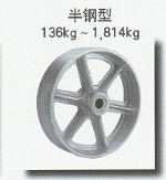 半钢型脚轮  