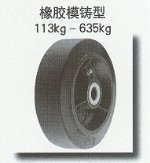 橡胶模铸型脚轮  