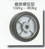 橡胶模铝型脚轮  