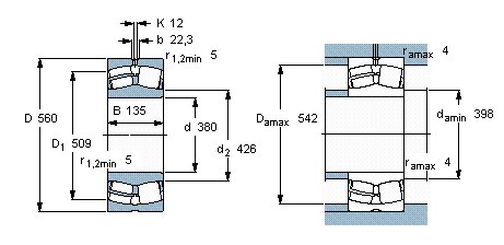 23076CC/W33调心滚子轴承 23076CC/W33