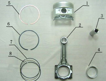 GQ491(GQ-4Y)零配件目录 活塞及连杆组件