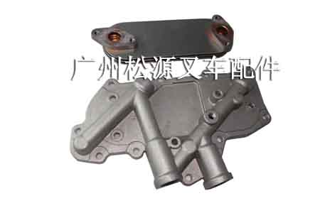 日产叉车配件、TD27机油散热器总成