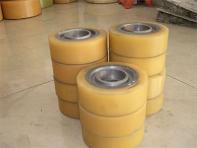 力至优叉车轮子、电动叉车轮子、叉车轮子 330*145