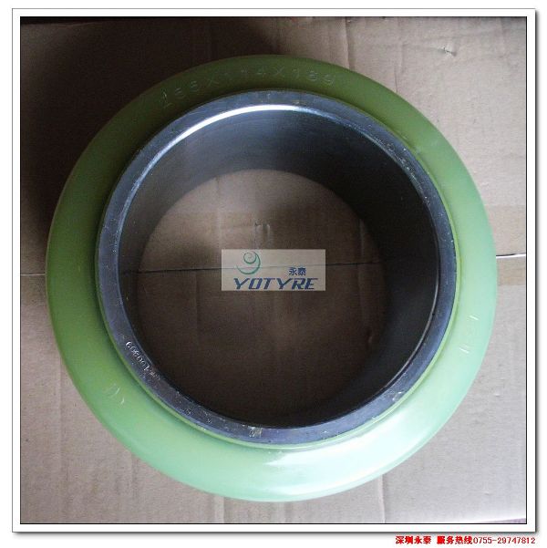 叉车轮胎 力至优前移式叉车原厂轮胎  PU胶轮胎 FBR