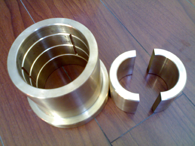 黄铜自润滑剖分轴瓦 DIN1494