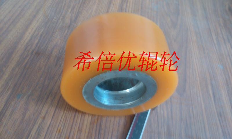 聚氨酯叉车轮、西林电动托盘车前轮，堆高车负载轮 100*85-62