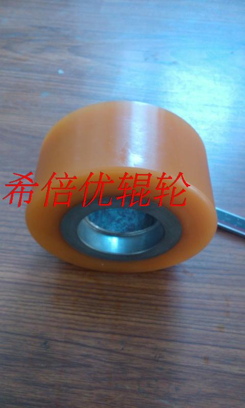 聚氨酯叉车轮、西林电动托盘车前轮，堆高车负载轮 100*85-62