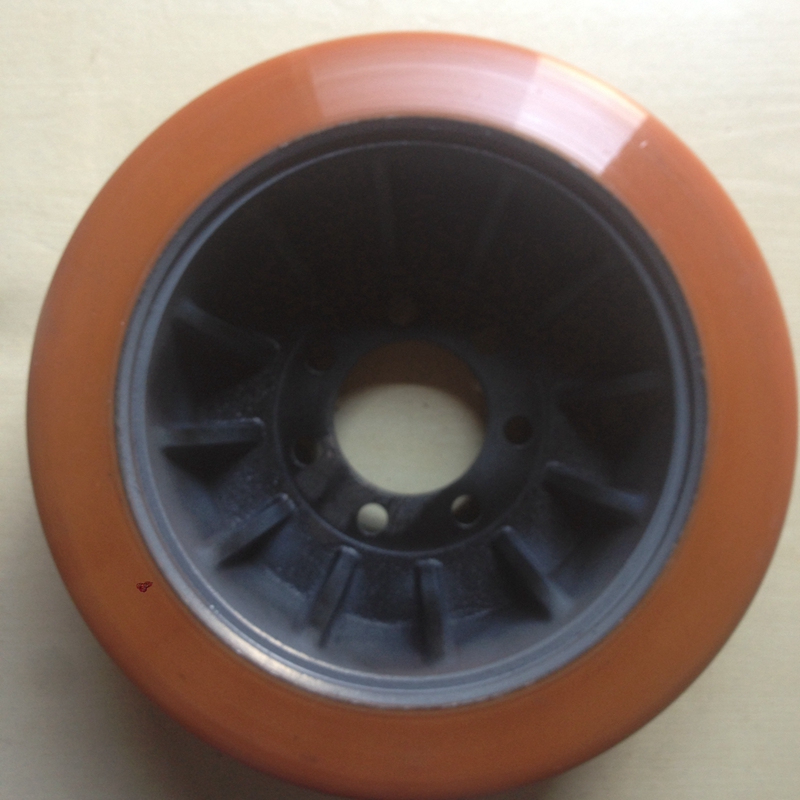 林德R车电动叉车驱动轮330*135-80聚氨酯轮子 林德R12，R14，R16