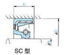 日本NOK油封  SC单唇骨架油封FKM氟胶材质 AC0743-F0