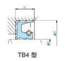 日本NOK油封 TB4往复外骨架油封 NBR材质 AR1148-F2