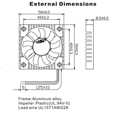 散热器风扇CPU风扇 AP5008