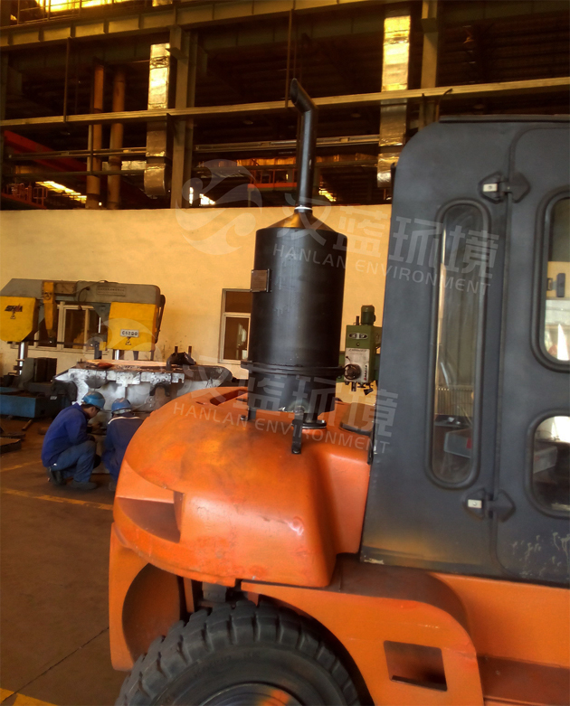 万纯系列柴油叉车尾气净化器 叉车黑烟净化设备 HL