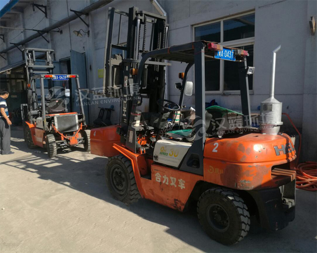 万纯系列柴油叉车尾气净化器 叉车黑烟净化设备 HL