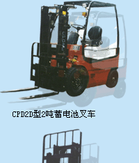 抚顺万达2吨蓄电池平衡重叉车 CPD2D_中国叉车网(www.chinaforklift.com)