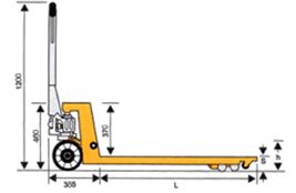 浙江诺力AC系列2吨带手刹型搬运车 ACB20H/ACB20L