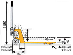 浙江诺力CP系列3吨常规型搬运车 CP3000