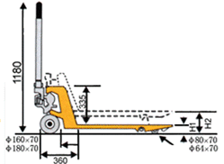 浙江诺力CP系列2吨低放型搬运车 PT20L