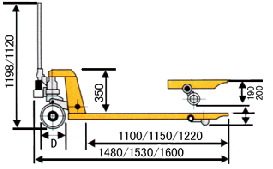 浙江诺力HG系列2.5吨液压搬运车 HG25