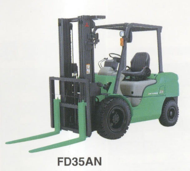三菱3.5吨柴油平衡重叉车 FD35AN_中国叉车网(www.chinaforklift.com)