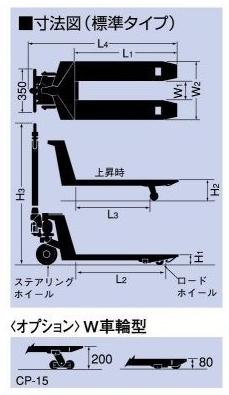 上海鸥琵凯(OPK)1.5吨手动托盘搬运车 CP-15S-85