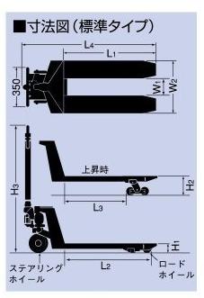 上海鸥琵凯(OPK)5吨手动托盘搬运车 CP-50L-180