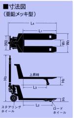 上海鸥琵凯(OPK)1.5吨手动托盘搬运车 CPFZ-15L-122-A