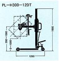 上海鸥琵凯(OPK)0.3吨手动油桶倾倒车 PL-H300-12DT