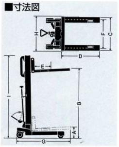 上海鸥琵凯(OPK)0.1吨超轻量手动堆高机 KL-P100-12F