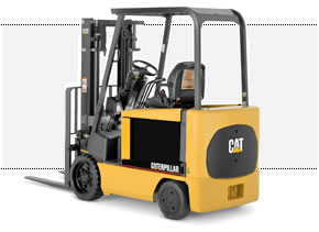 美国三菱卡特彼勒叉车(CAT)6000磅四轮电动平衡重叉车 E6000
