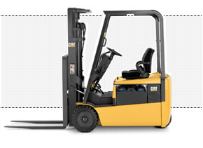 美国三菱卡特彼勒叉车(CAT)3500磅三轮电动平衡重叉车 ET3500
