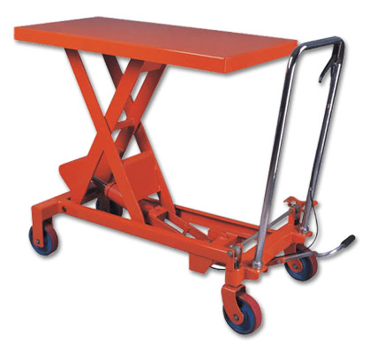 宁波钛龙0.5吨手动剪叉式液压升降平台车 TL-E500