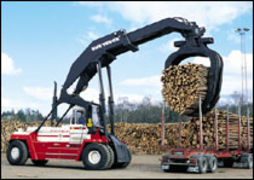 瑞典斯维叉车(SVETRUCK)12吨木材抓举专用搬运叉车 TMF 12/9