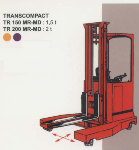 法国派特叉车(PRAT)1.5/2吨多向侧驾前移式叉车 TR150MR-MD/200MR-MD