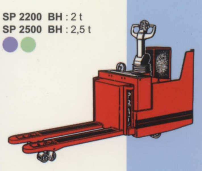 法国派特叉车(PRAT)2/2.5吨站驾式电动托盘搬运车 SP2200BH/SP2500BH