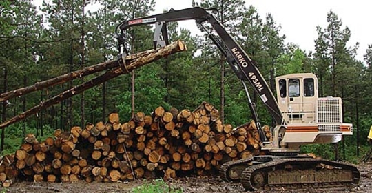 美国巴壳叉车(Barko)495ML Crawler系列木材抓举专用搬运叉车 495ML Crawler