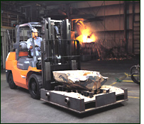 美国丰田叉车(TOYOTA)12000磅液化气/汽油平衡重叉车 7FGCU55