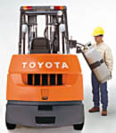 美国丰田叉车(TOYOTA)12000磅液化气/汽油平衡重叉车 7FGCU55