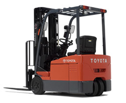 美国丰田叉车(TOYOTA)4000磅三轮电动平衡重叉车 7FBEU20