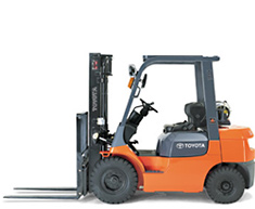 美国丰田叉车(TOYOTA)6500磅空心胎液化气/汽油/柴油平衡重叉车 7FGU32