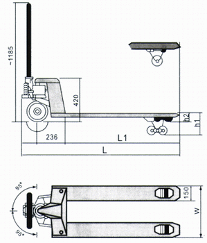 苏州昊特物流设备手动液压搬运车