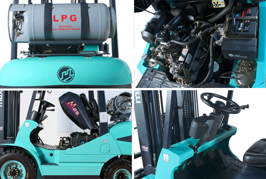 浙江美科斯3.5吨平衡重式液化气叉车 FG35T-MGA1